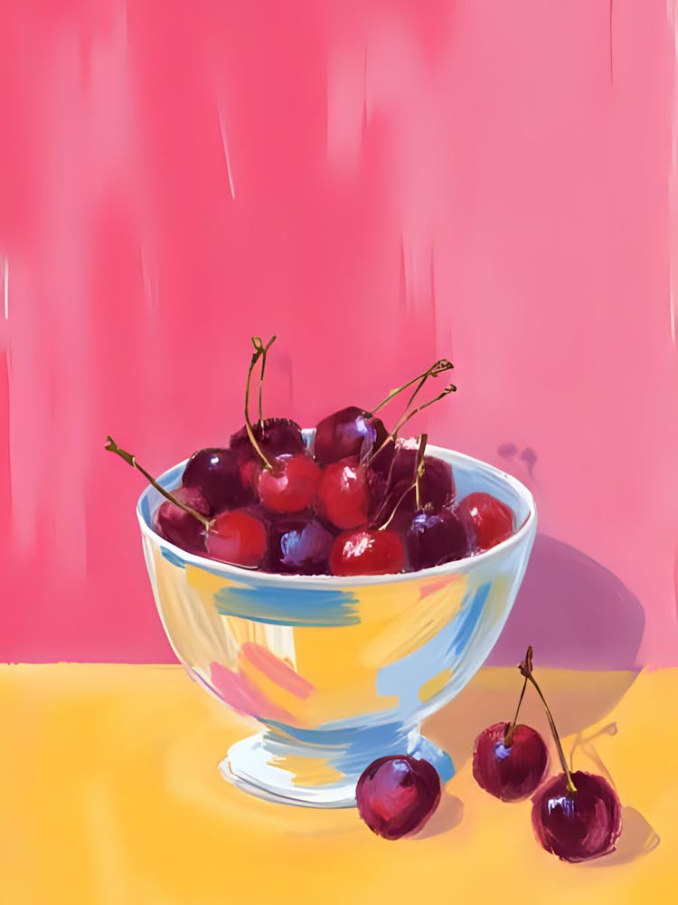 Cherries In A Bowl 1