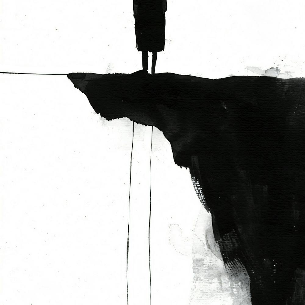 Man On A Cliff