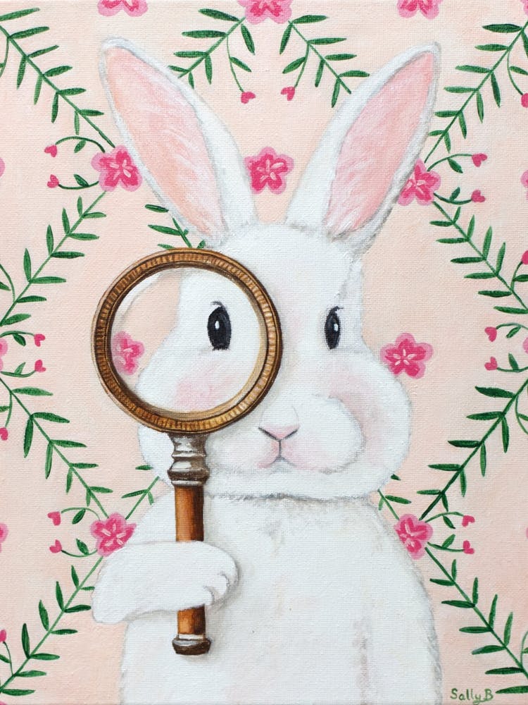 Rabbit With Magnifying Glass 1