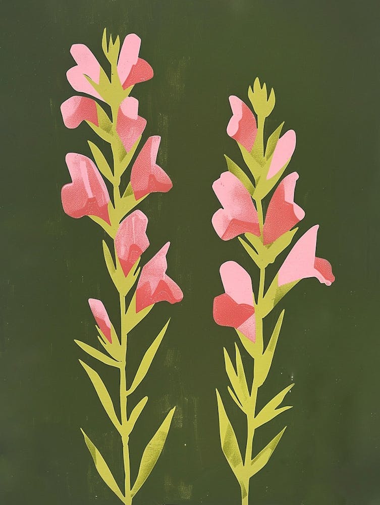 Pink & Green Snapdragon 2