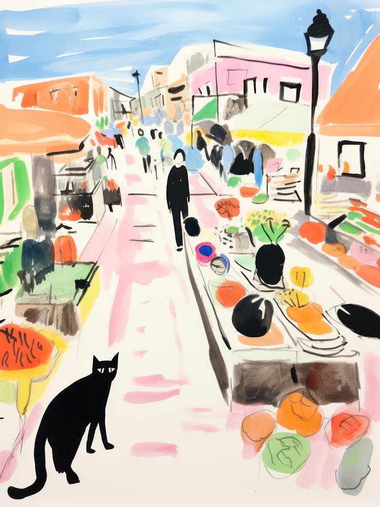 The Food Market In Brooklyn 4 Illustration
