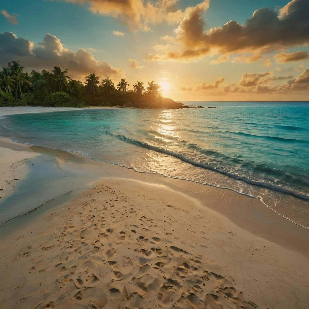 Sunset On A Beach