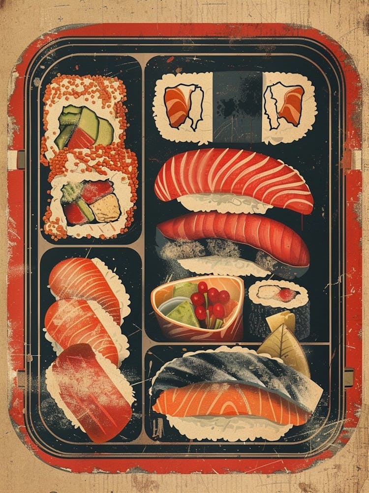 Bento Box Japanische Küche Mid-Century Modern 1
