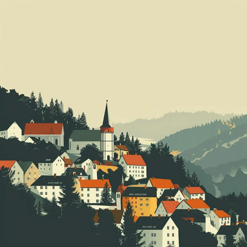 Village In The Mountains