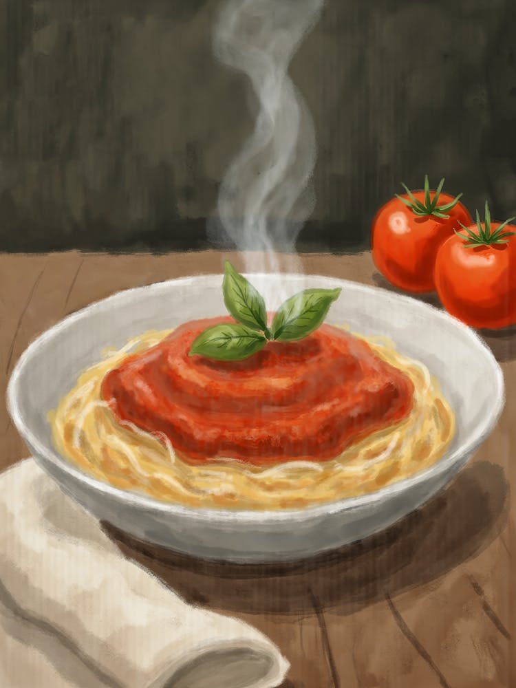 Spaghetti With Tomato Sauce