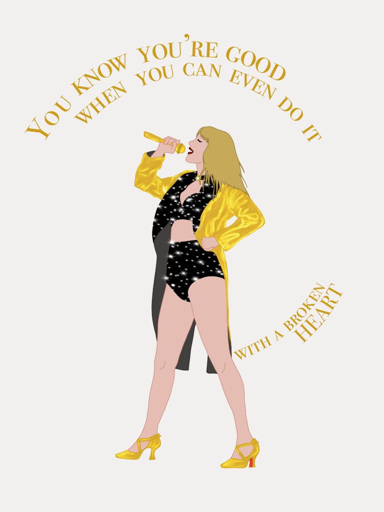 I can do it with a broken heart lyrics - Taylor Swift TTPD eras tour
