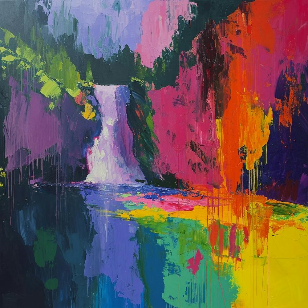 Colourful Abstract Plitvice Lakes National Park Croatia 2