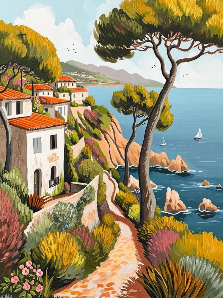 South Of France Kitsch Brushstrokes 2