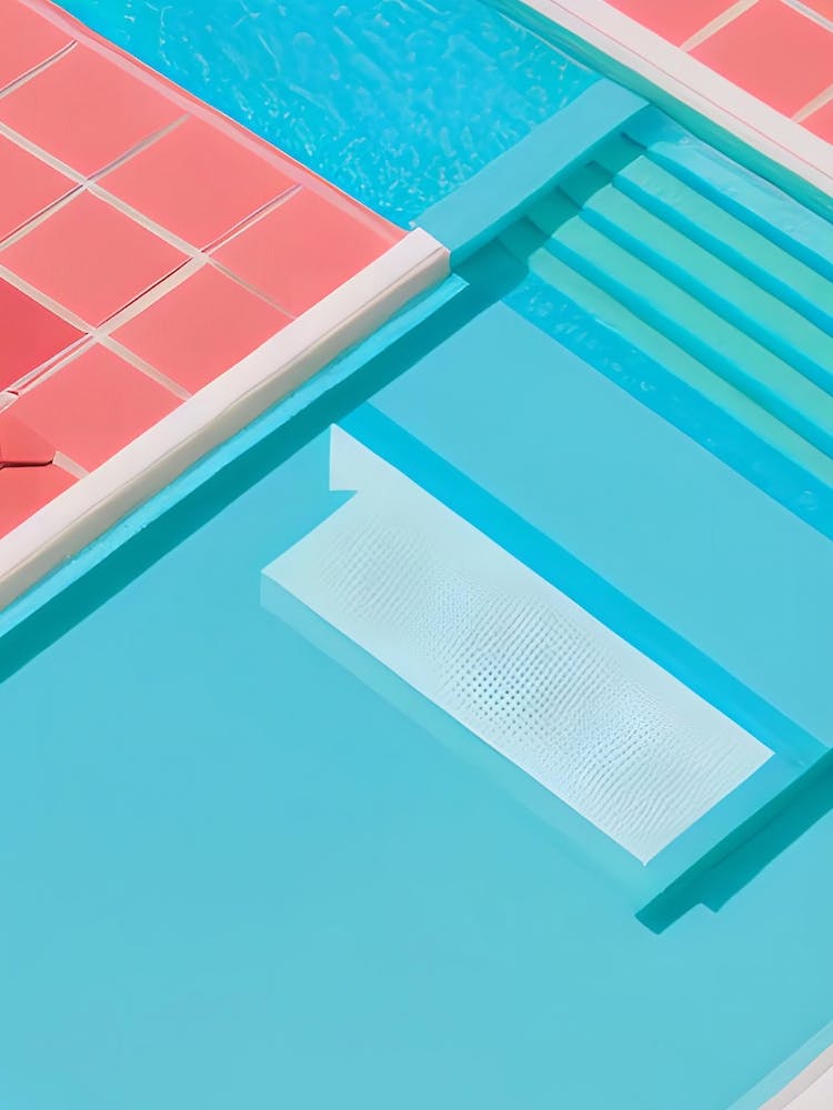 Isometric Pink Swimming Pool