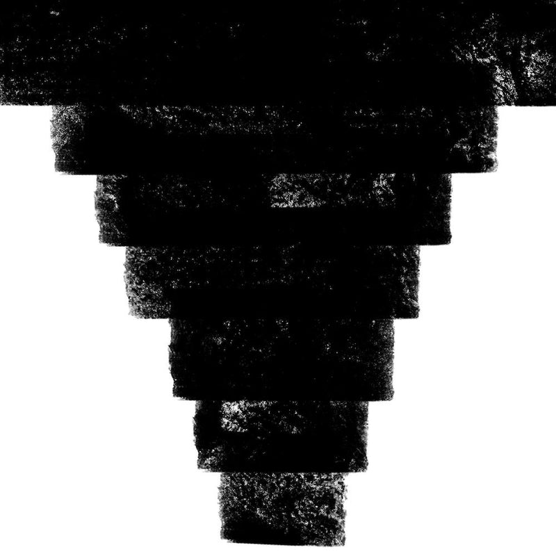Abstract Black And White Grunge Painting vol. 7