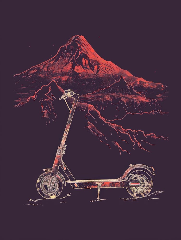 Electric Scooter In The Mountains 1