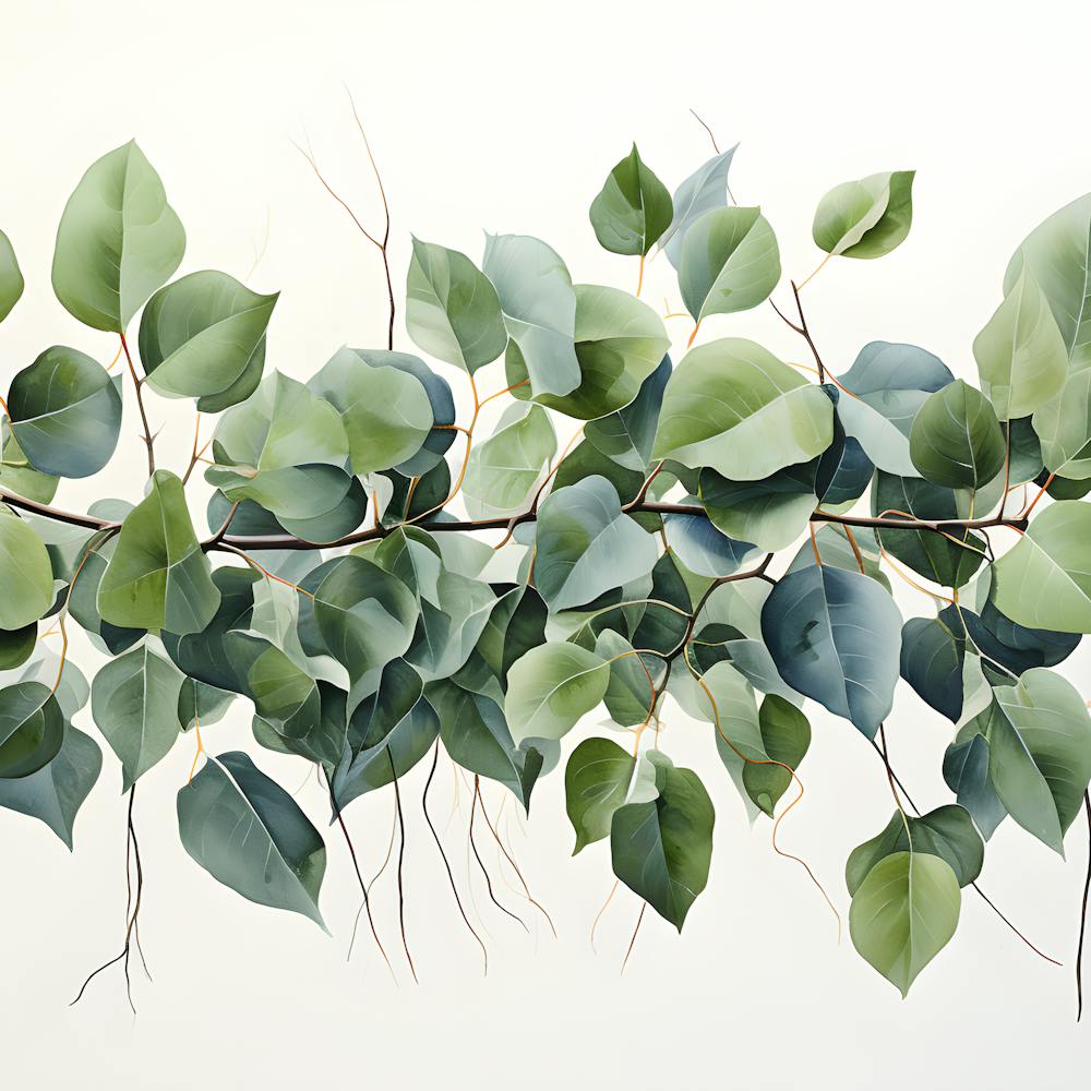 Elegant Eucalyptus Beautiful Leaf Art