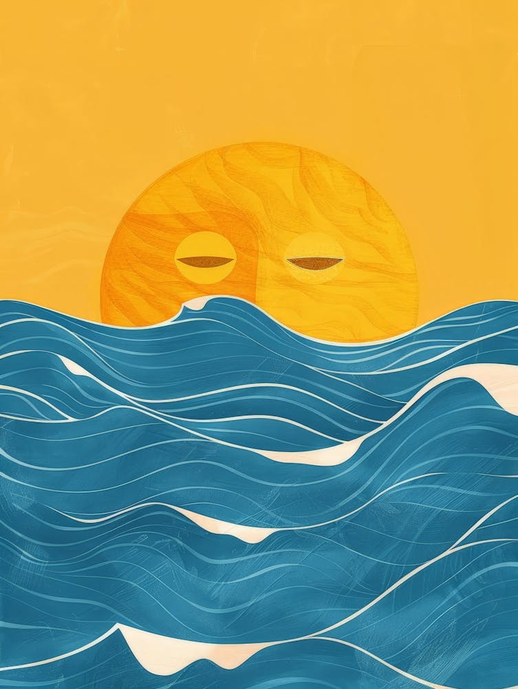 Sun Over The Ocean