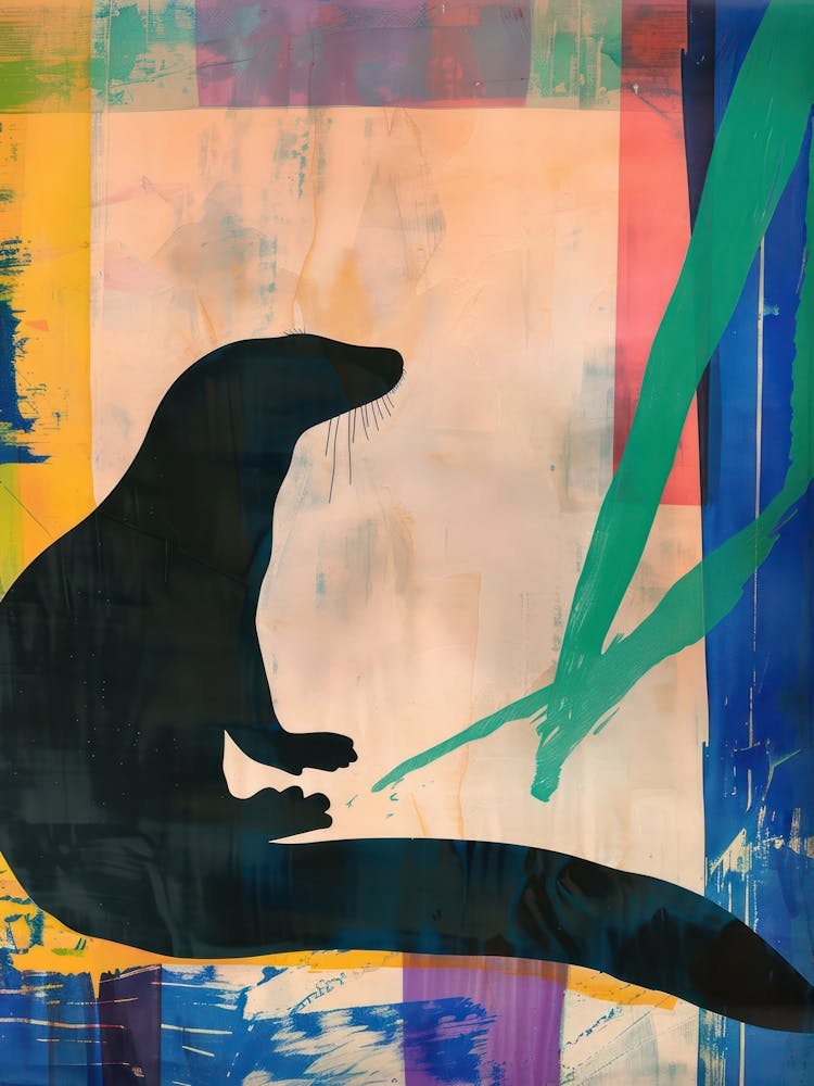 Otter 1 Cut Out Collage