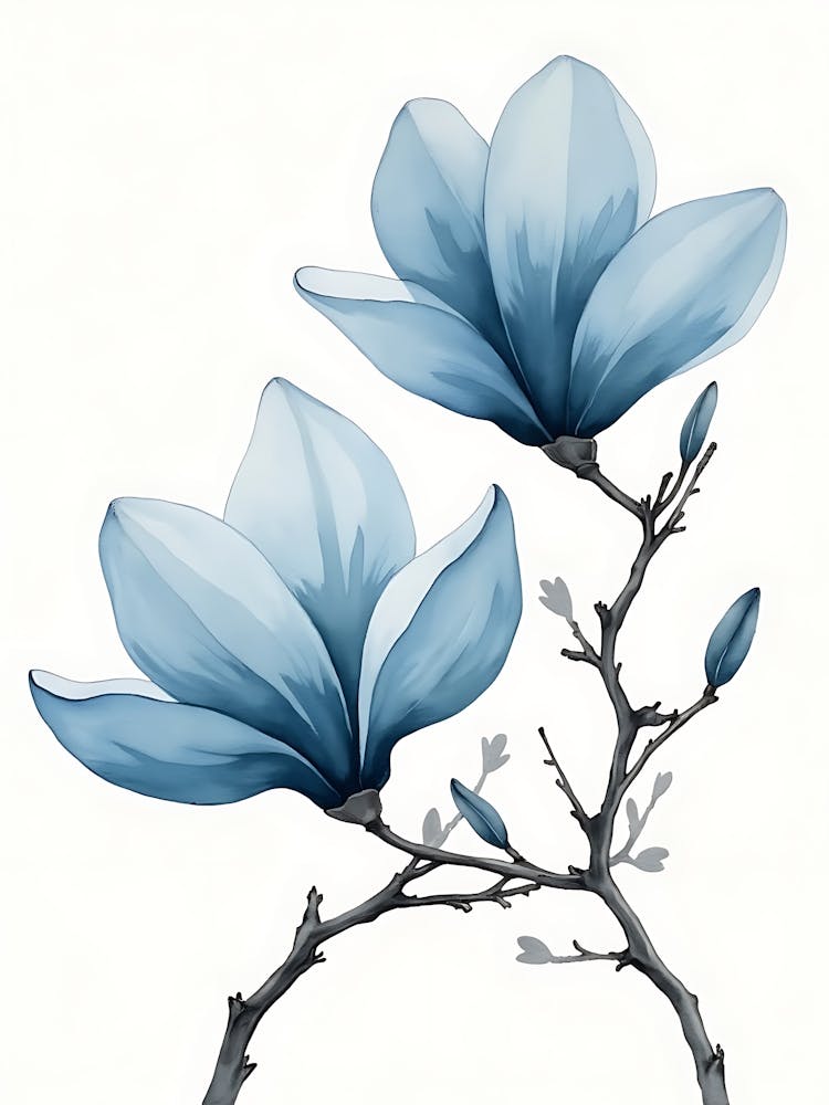 Layered Blue Flower Arrangement