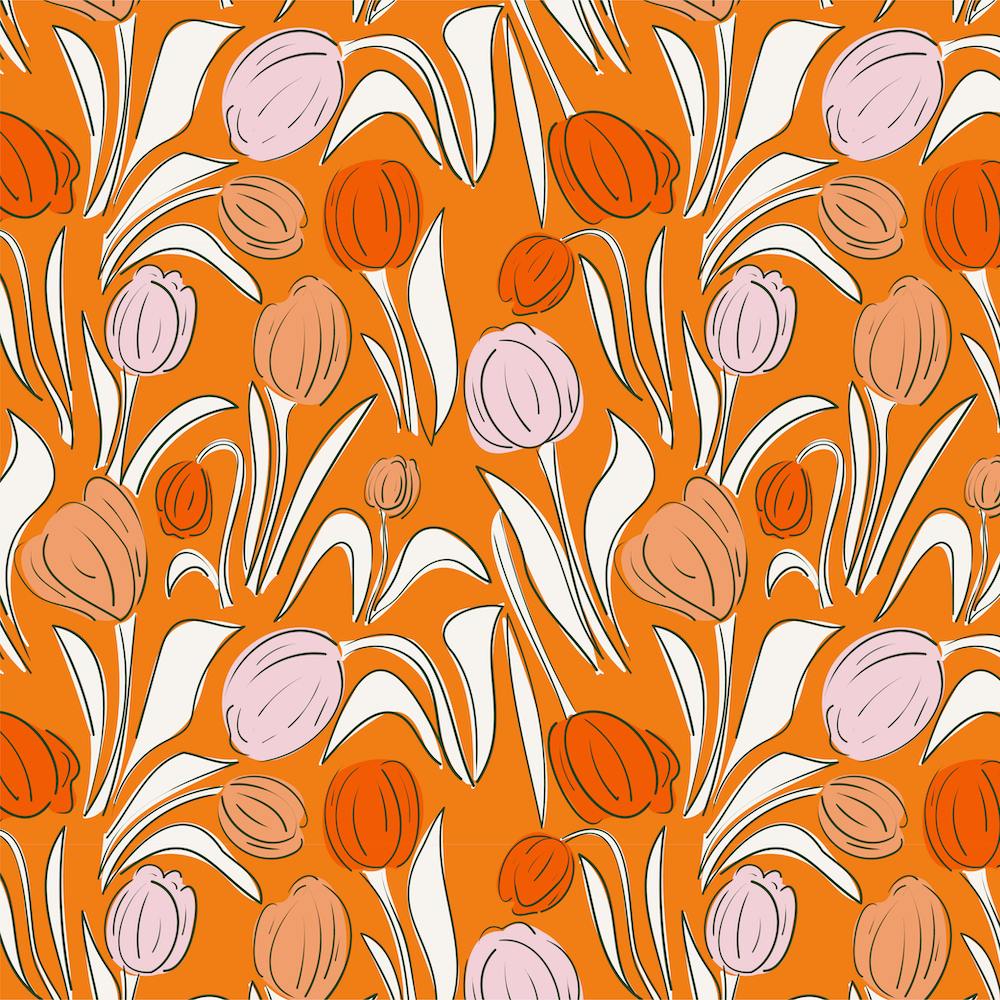 Orangefarbene Tulpen