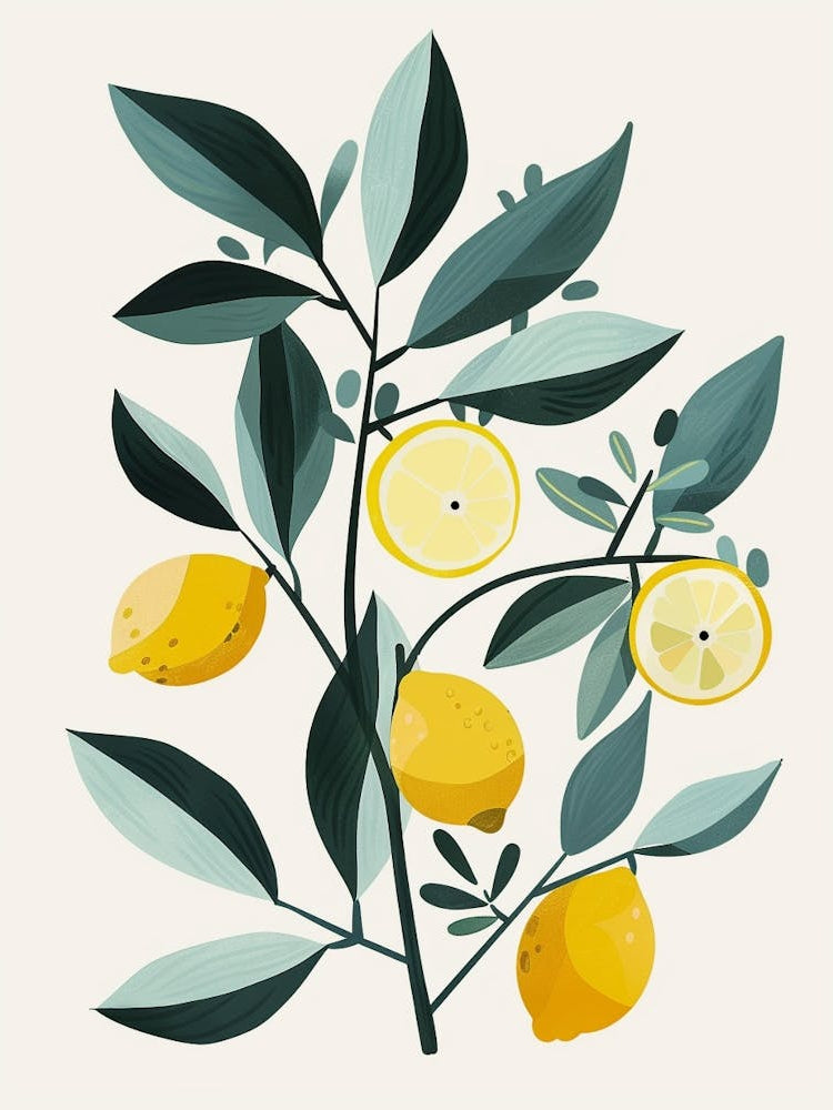 Lemon Tree Flat Illustration 8