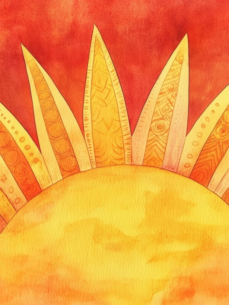 Watercolor Sun