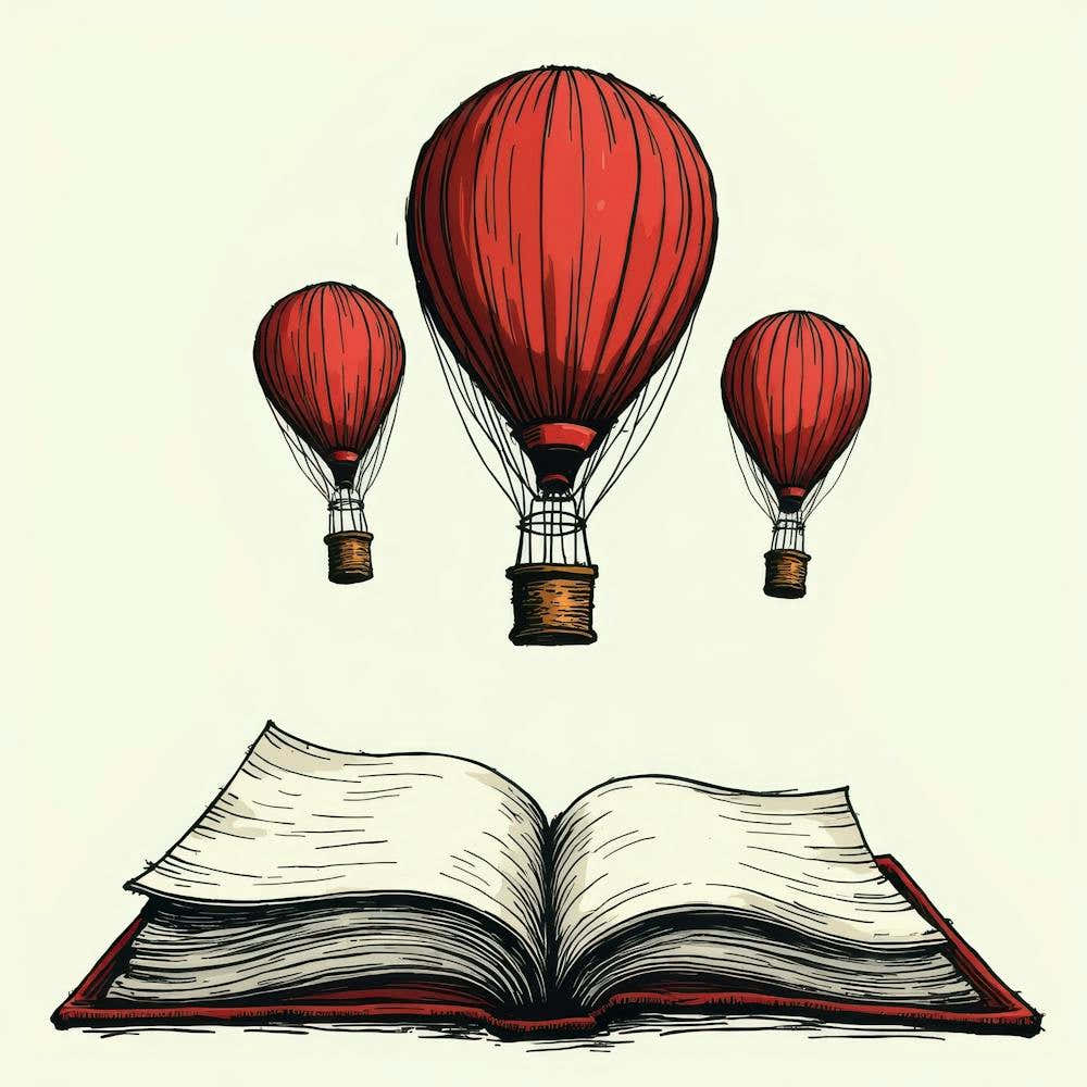 Book With Hot Air Balloons