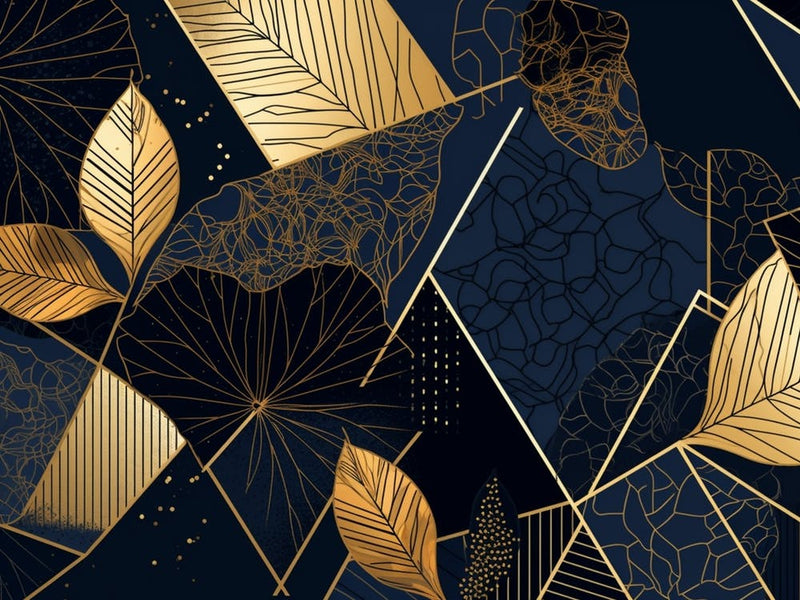 Gold And Black Geometric Pattern