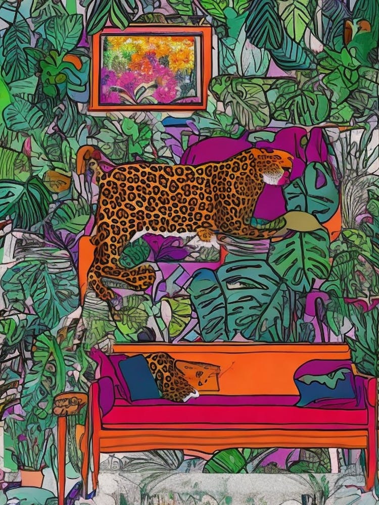 Leopard In The Living Jungle