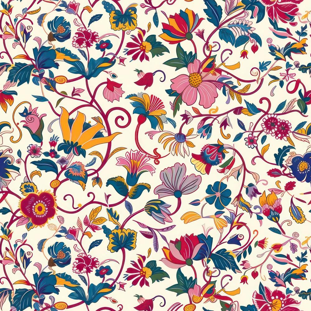 Sunny Meadow London Fabrics Floral Pattern 4