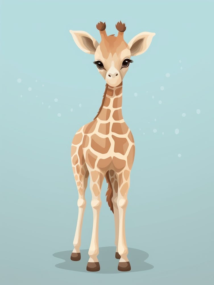 Baby Animal Illustration  Giraffe 2