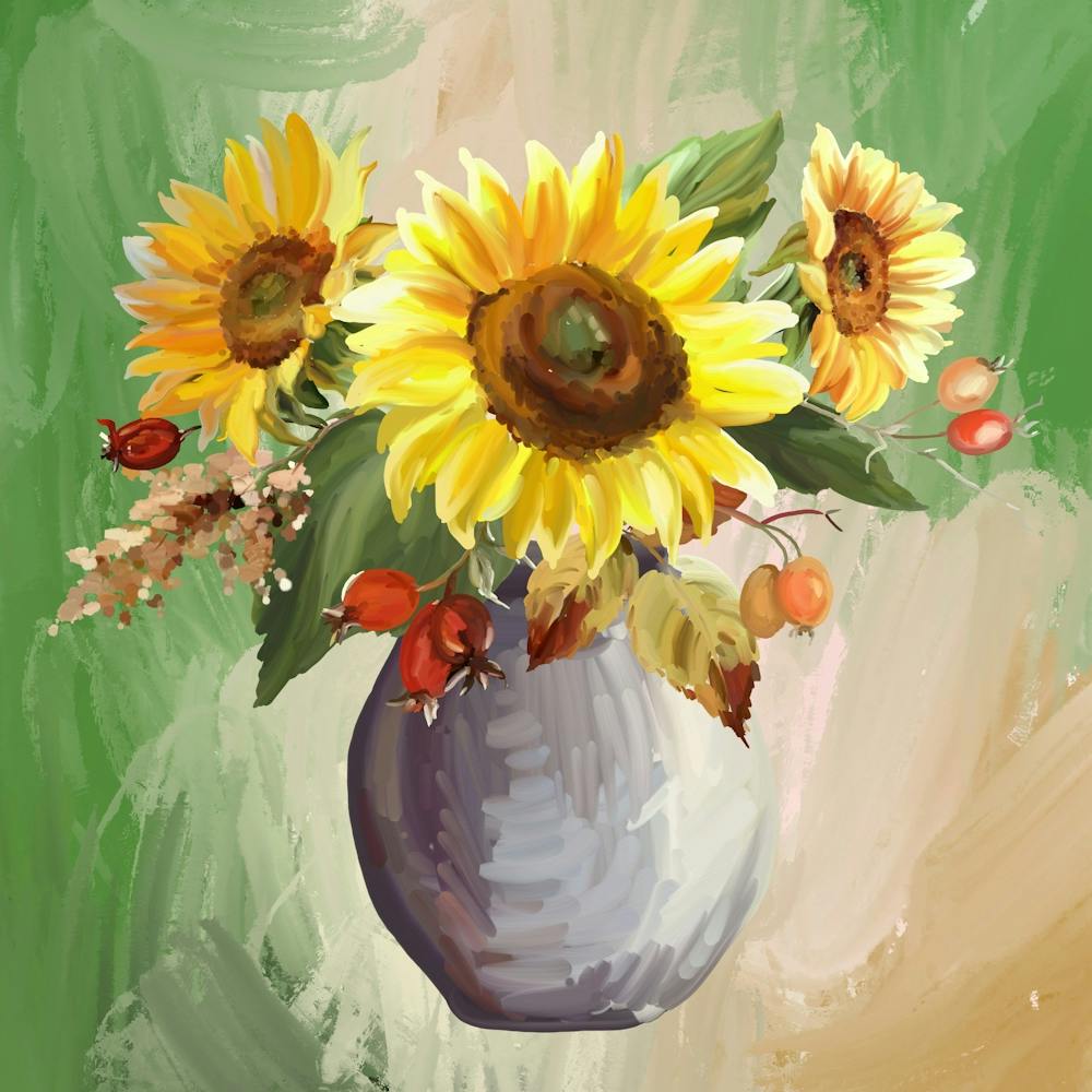 Sunlit Serenity: Sunflowers in Bloom