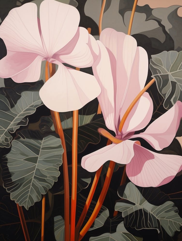 Flower Illustration Cyclamen 1