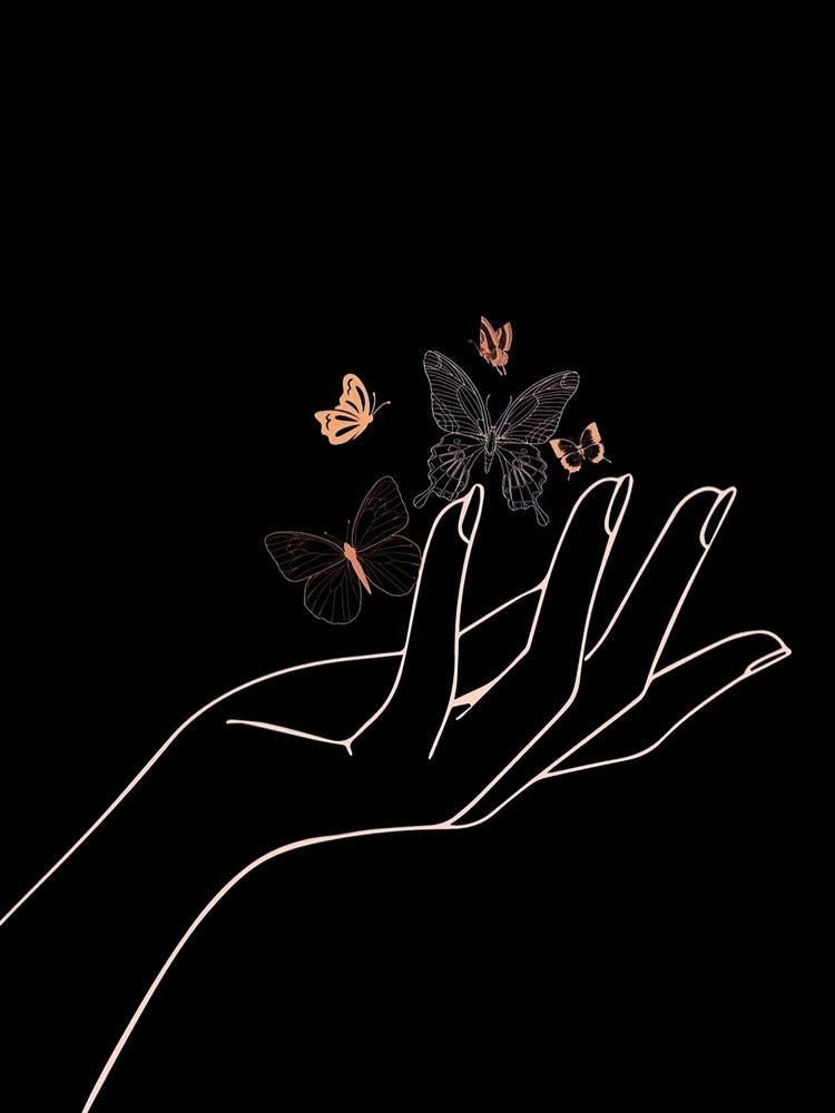 Butterfly On A Hand