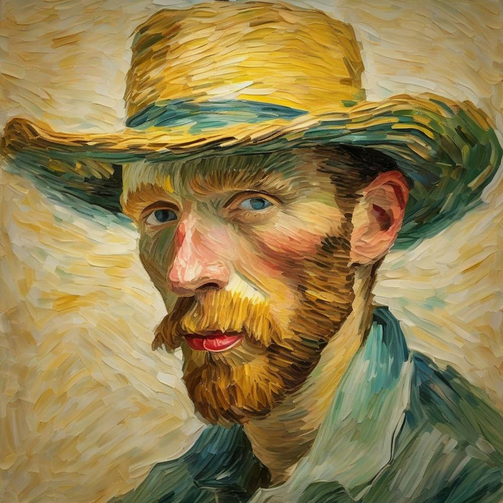 Van Gogh straw hat inspiration 5