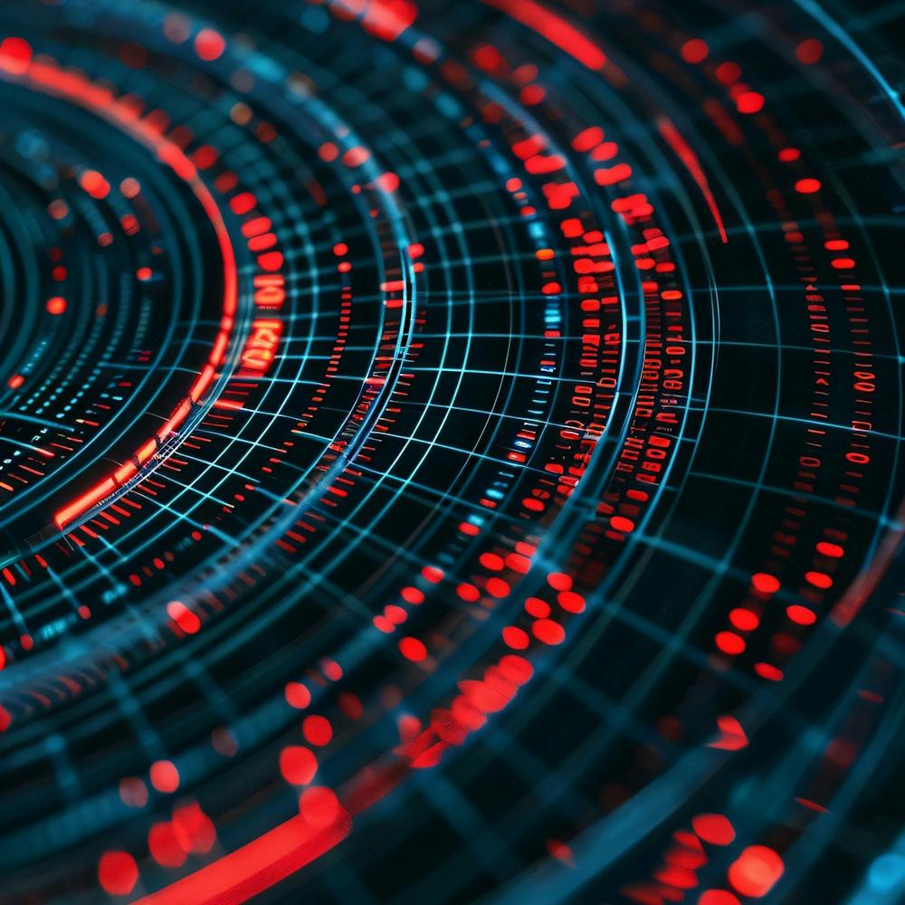 Fond de technologie numérique abstrait