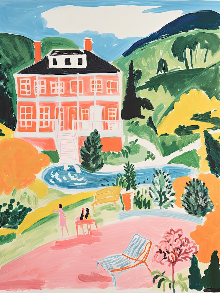The Homestead   Hot Springs, Virginia   Resort Storybook Illustration 4