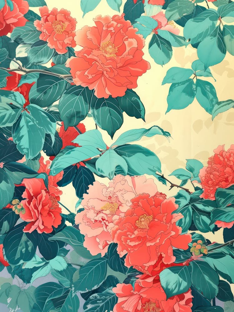 Great Japan  Hokusai Botanical Japanese 15