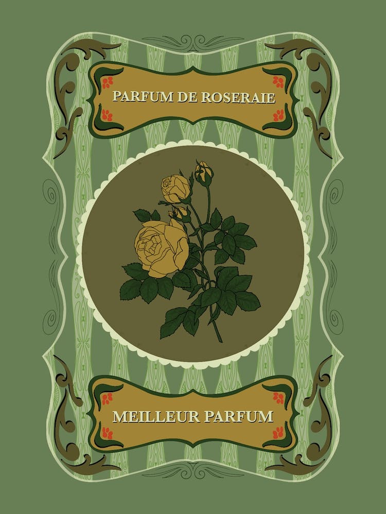 Retro Blumenposter