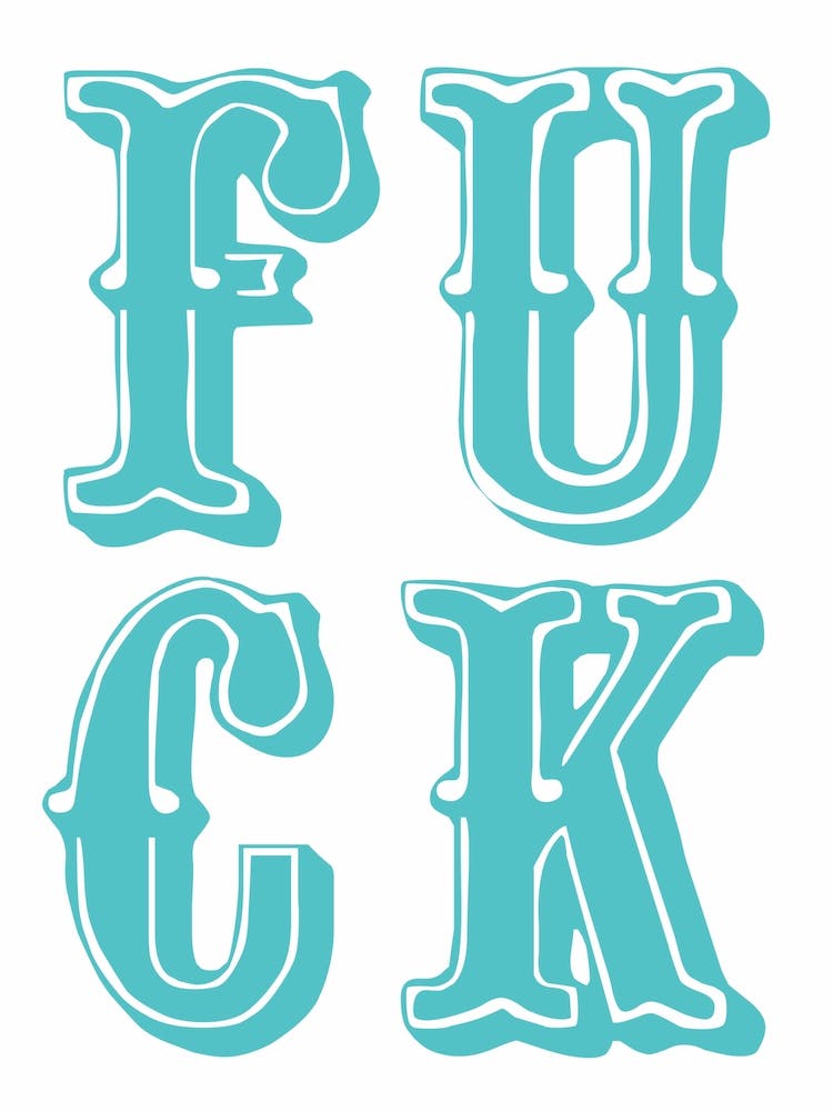 Fuck - Blau