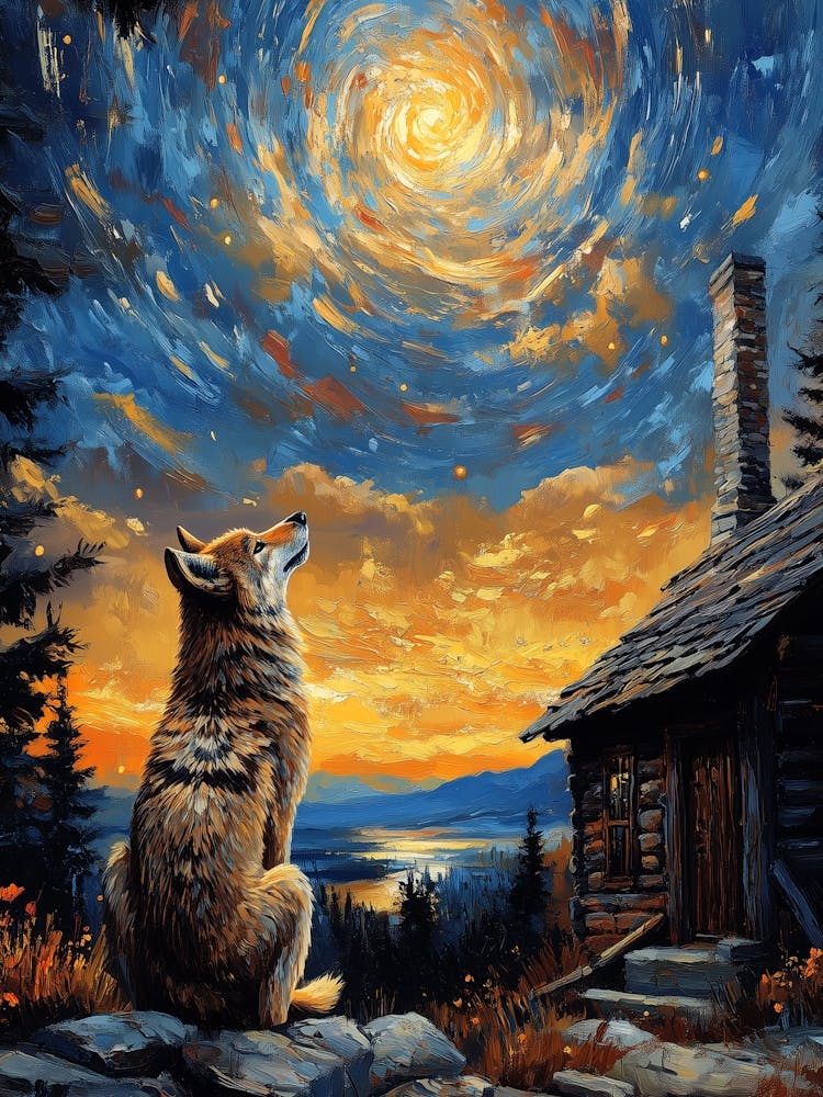 Stargazing Wolf 1