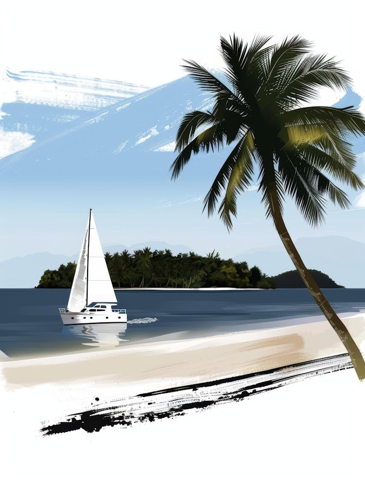 Sailboat On The Beach 1