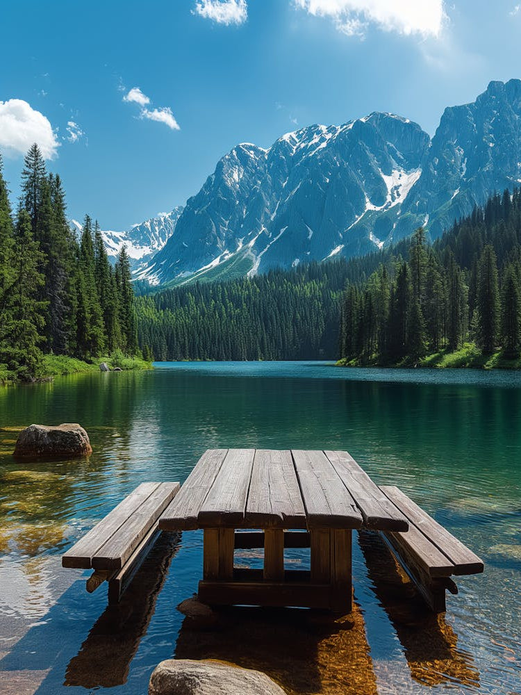 Lake In The Mountains
