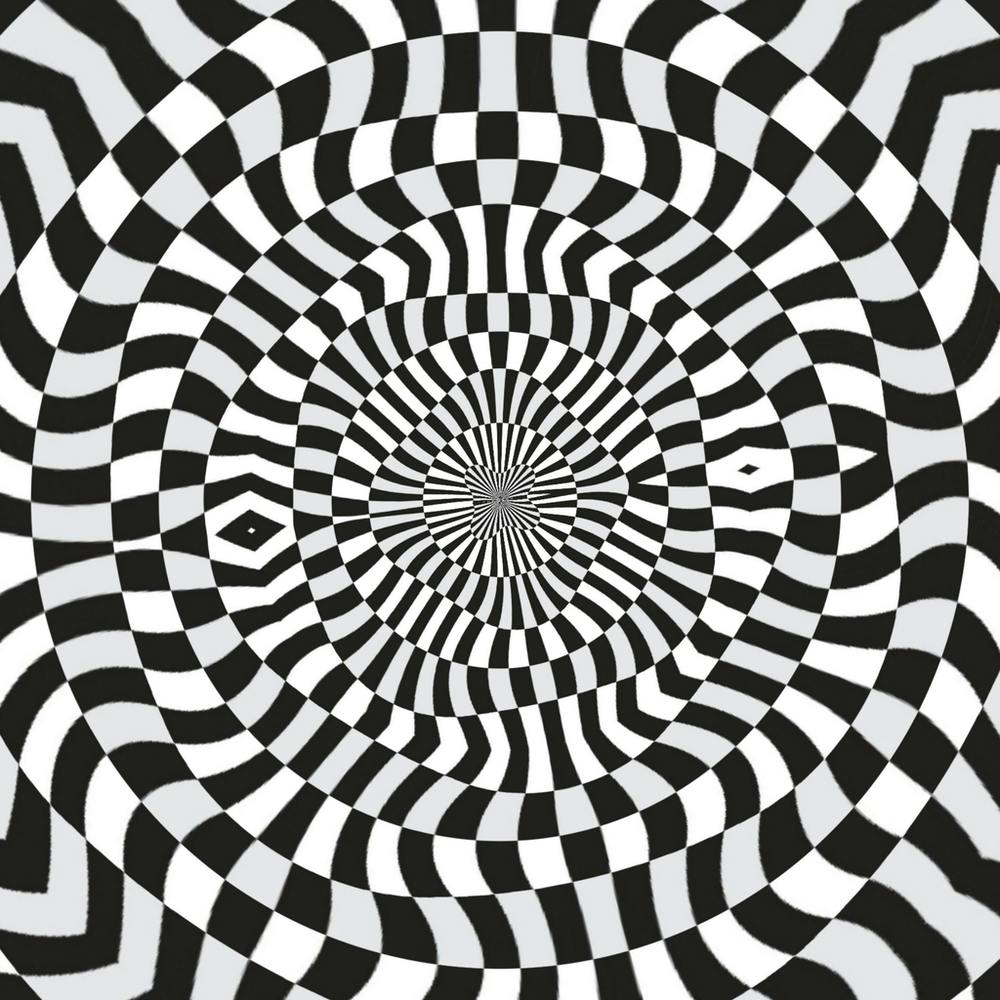 Optical Art Dazzling Circle