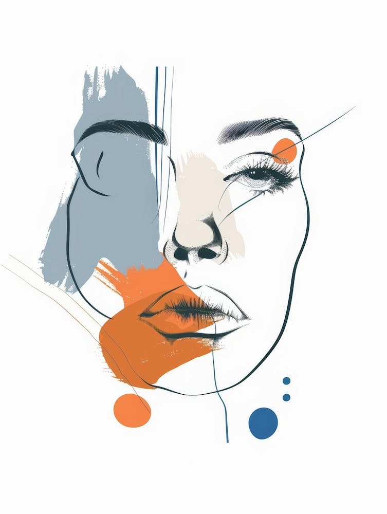 Abstract Of A Woman'S Face 21