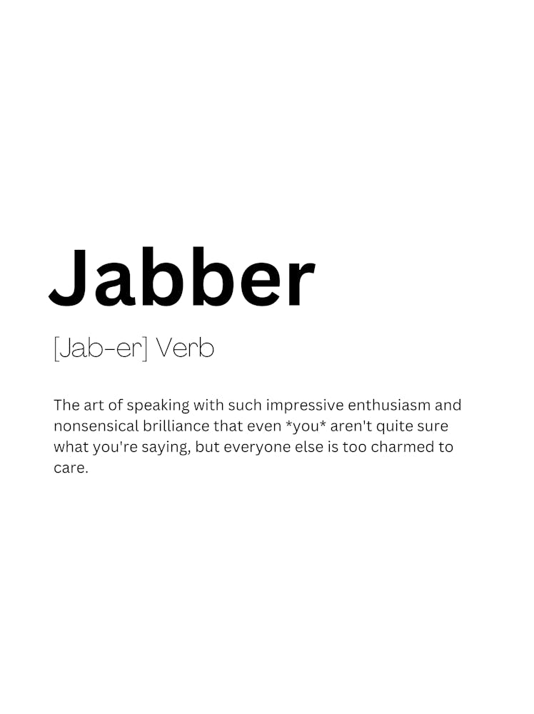 Jabber Definition Meaning