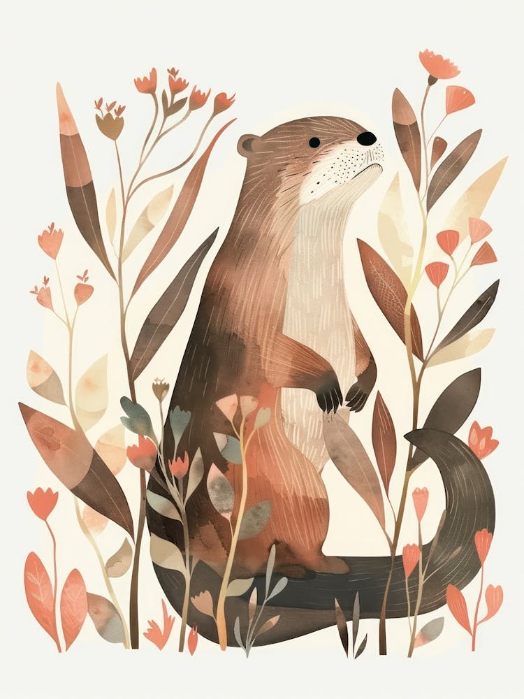Charming Nursery Kids Animals Otter 1