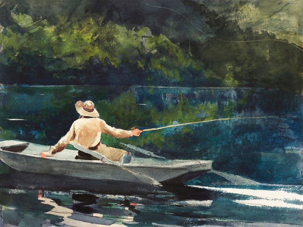 Casting, Number Two (1894), Winslow Homer