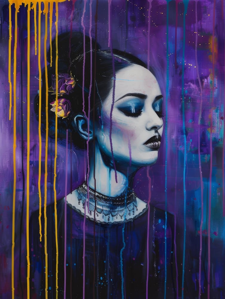 Girl With Purple Hair