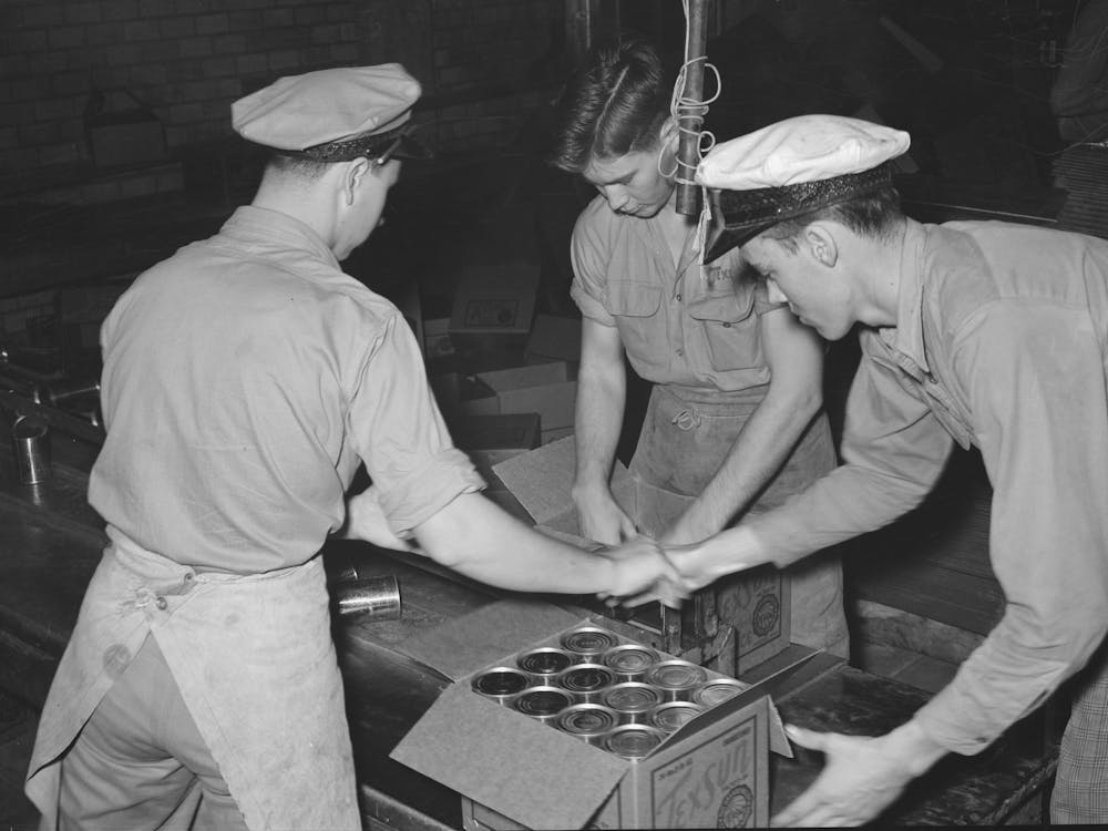 Packing Grapefruit Juice, Weslaco, Texas By Russell Lee