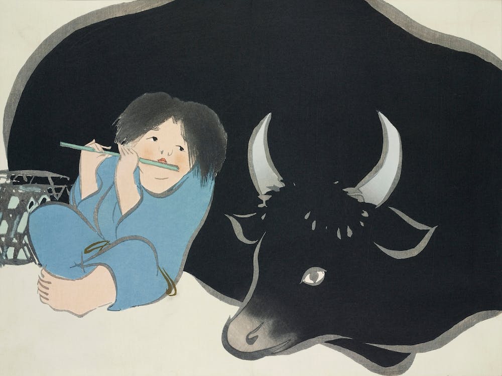 Birds From Momoyogusa –Flowers Of A Hundred Generations, Kamisaka Sekka (1)