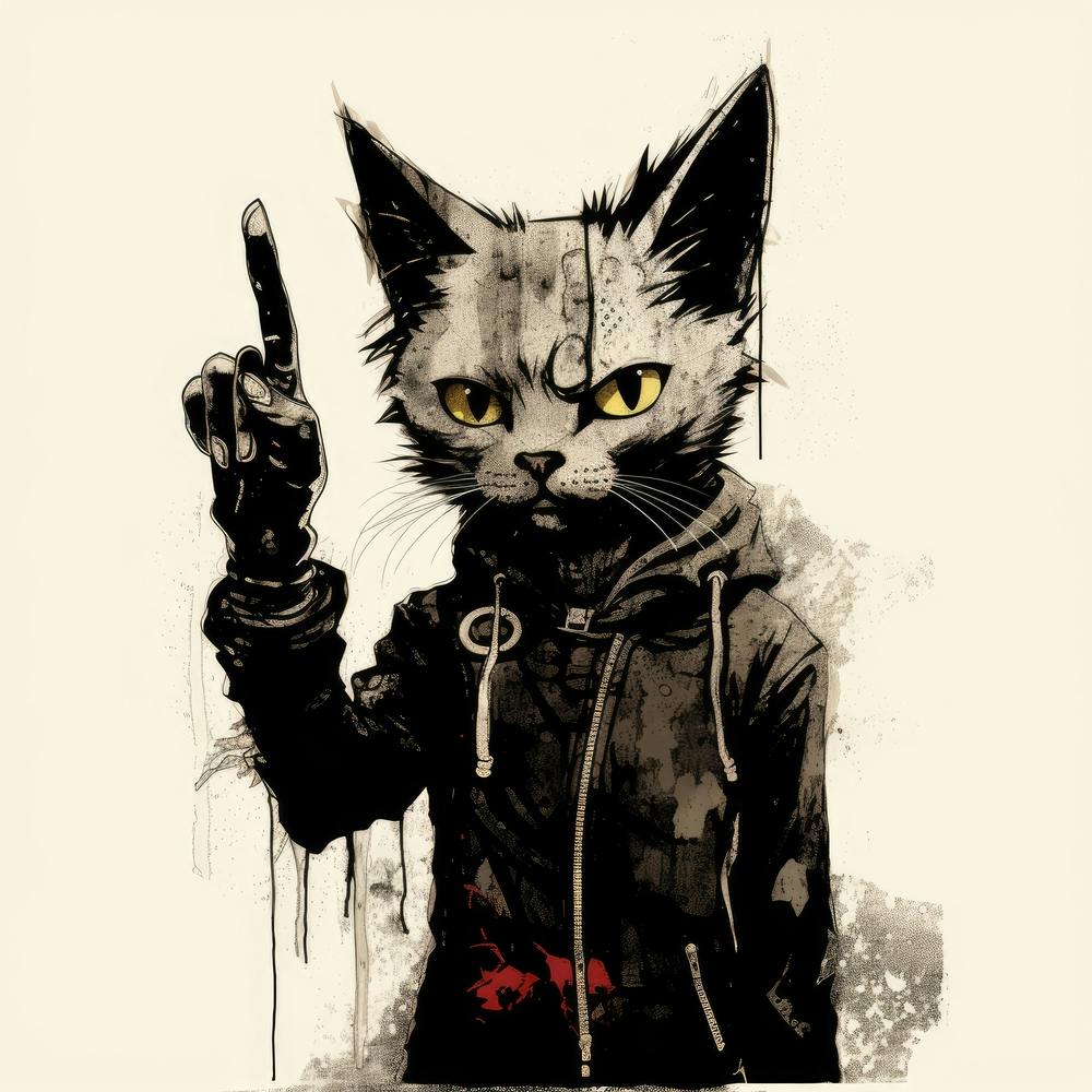 Cat With A Gun