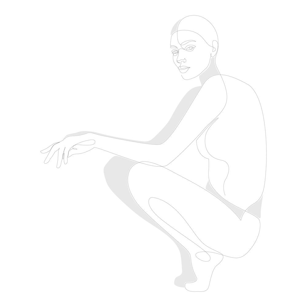 Lined Posture Square