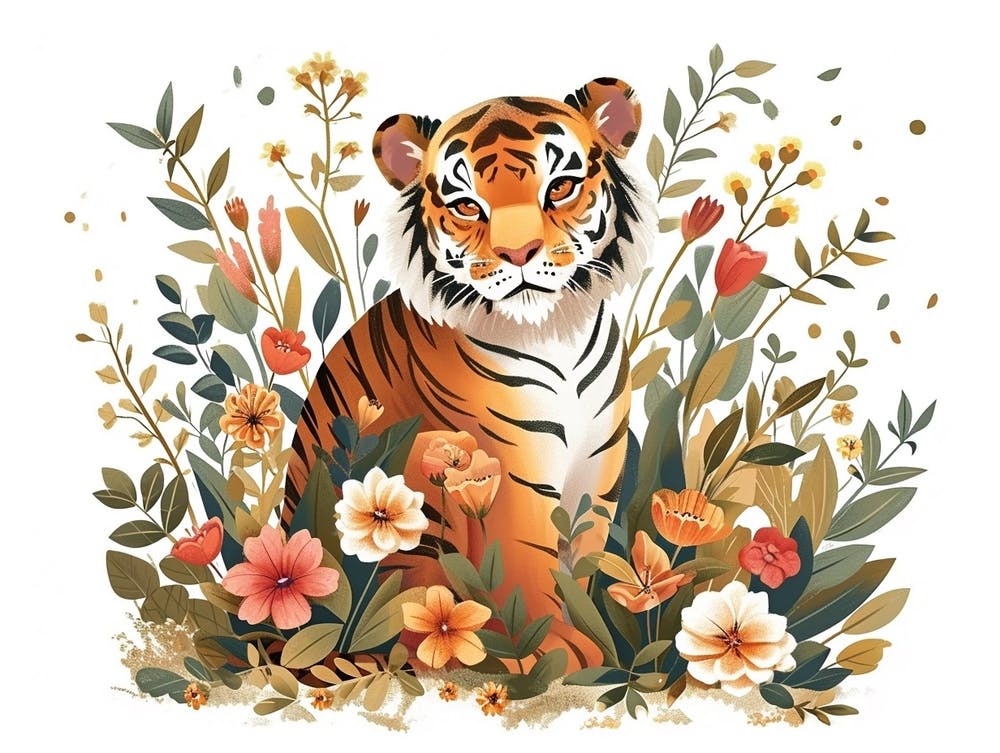 Little Floral Siberian Tiger 2